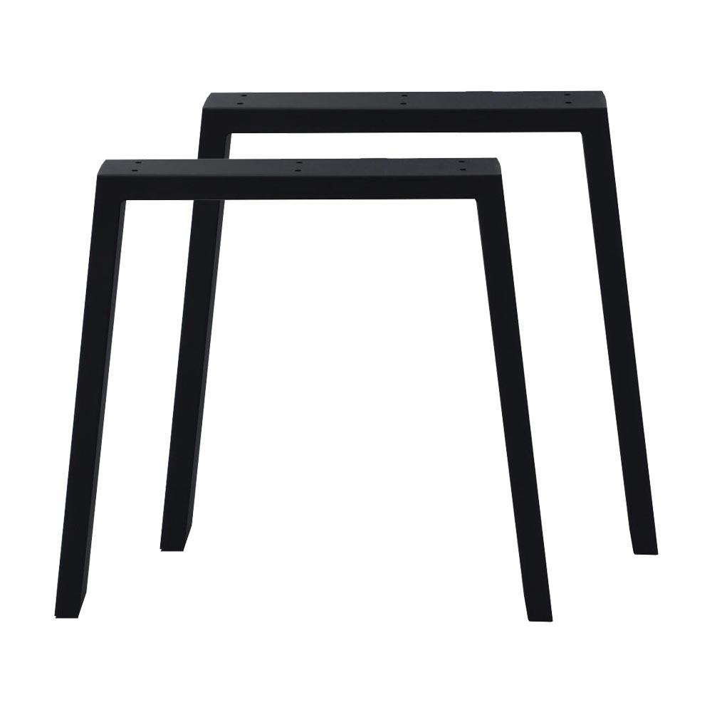 Regelen Kauwgom Wiegen Set zwarte trapezium tafelpoten 72 cm (profiel 10 x 4) kopen?