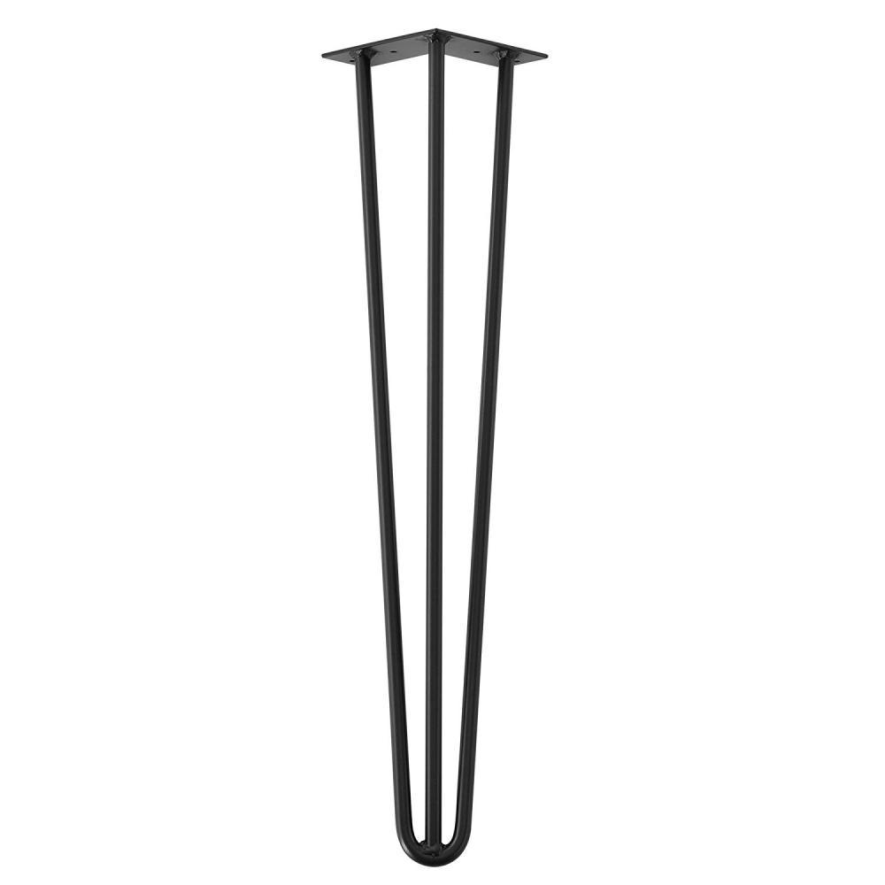 Zwarte hairpin tafelpoot 65 cm van massief staal (Ø 1,2 cm) kopen?
